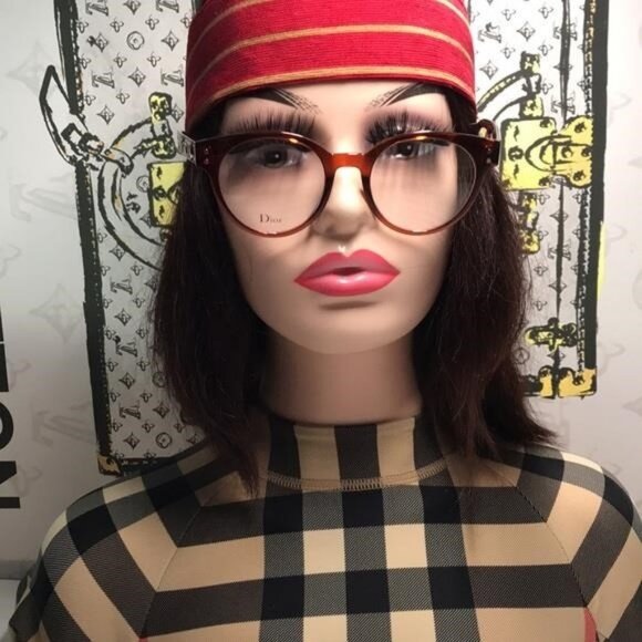 New Authentic Dior CD3 086 51 Ladies Aviator/Pilot Eyeglass Frames – Tortoise - Picture 6 of 12